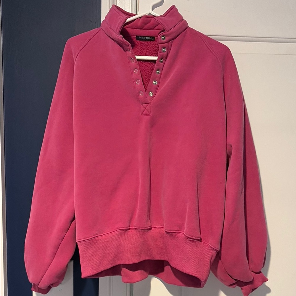 Papermoon Peak Ballon Sleeve Pullover Size L